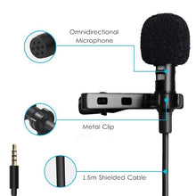 Load image into Gallery viewer, 1.5m Mini Portable Clip-on Mic
