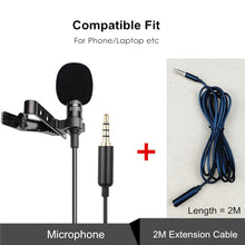 Load image into Gallery viewer, 1.5m Mini Portable Clip-on Mic
