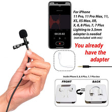 Load image into Gallery viewer, 1.5m Mini Portable Clip-on Mic
