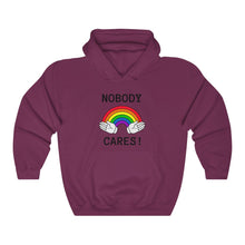 Carica l&#39;immagine nel visualizzatore di Gallery, Nobody Cares Hooded Sweatshirt
