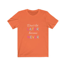 画像をギャラリービューアに読み込む, Don&#39;t let later become never. Unisex Jersey Short Sleeve Tee
