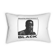 Load image into Gallery viewer, Unapologetically Black Lumbar Pillow
