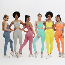 画像をギャラリービューアに読み込む, Two Piece Set Women Seamless Gym Sportswear
