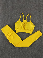 画像をギャラリービューアに読み込む, Two Piece Set Women Seamless Gym Sportswear
