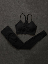 画像をギャラリービューアに読み込む, Two Piece Set Women Seamless Gym Sportswear
