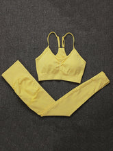 Carica l&#39;immagine nel visualizzatore di Gallery, Two Piece Set Women Seamless Gym Sportswear
