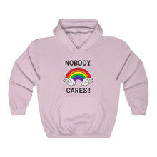 Load image into Gallery viewer, Nobody Cares Hooded Sweatshirt
